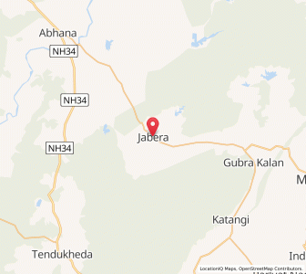 Map of Jabera, Madhya Pradesh