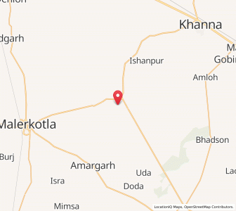 Map of Jabo Mazra, Punjab