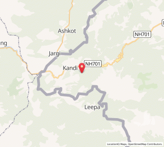 Map of Jabri, Kashmir