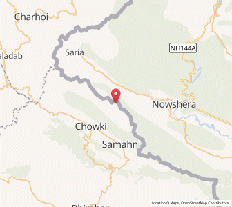 Map of Jabrian, Kashmir