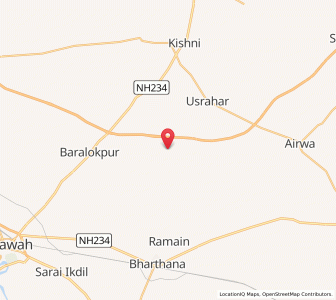 Map of Jafarpura, Uttar Pradesh