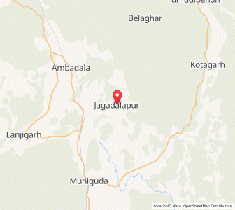 Map of Jagadalapur, Odisha