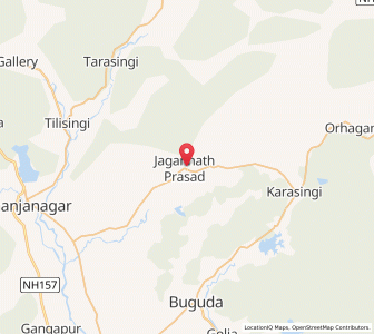 Map of Jagannathaprasad, Odisha