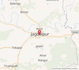 Map of Jagdalpur, Odisha