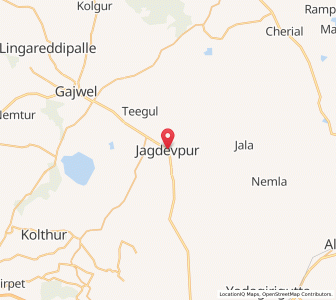 Map of Jagdeopur, Andhra Pradesh