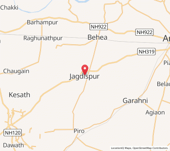 Map of Jagdispur, Uttar Pradesh