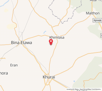 Map of Jagrai, Madhya Pradesh