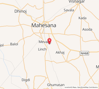 Map of Jagudan, Gujarat