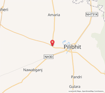Map of Jahānābād, Uttar Pradesh