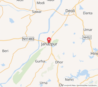 Map of Jahazpur, Rajasthan