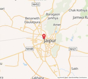 Map of Jaipur, Rajasthan