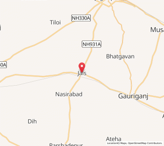 Map of Jais, Uttar Pradesh