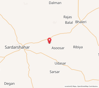 Map of Jaisingasar, Rajasthan