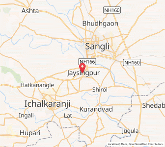 Map of Jaisingpur, Maharashtra