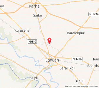 Map of Jaitia, Uttar Pradesh