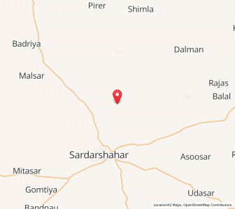 Map of Jaitisar, Rajasthan