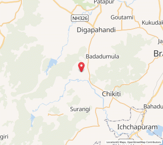 Map of Jakara, Odisha