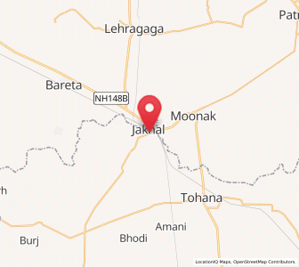 Map of Jakhal, Haryana
