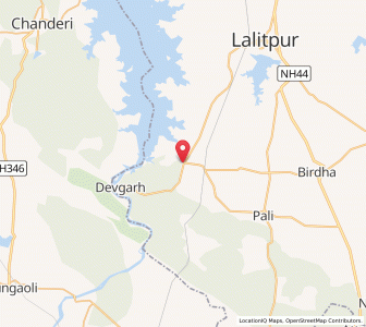 Map of Jakhlaun, Madhya Pradesh