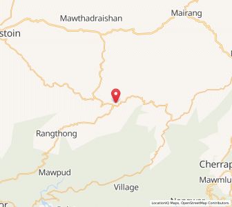 Map of Jakrem, Meghalaya