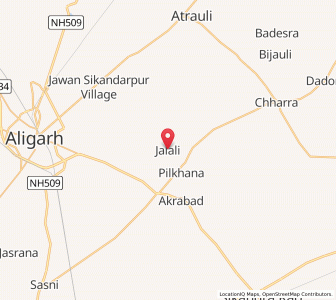 Map of Jalali, Uttar Pradesh