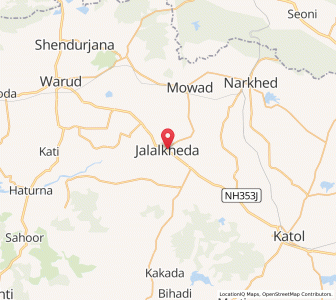 Map of Jalalkhera, Maharashtra