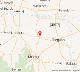 Map of Jalam, Maharashtra