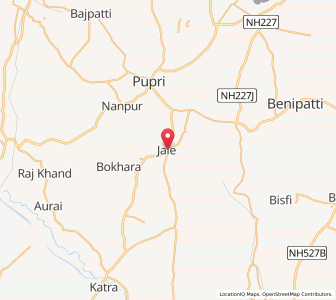 Map of Jale, Bihar