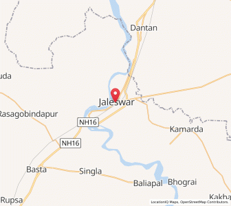 Map of Jaleshwar, Odisha