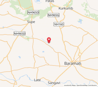 Map of Jalgaon Supa, Maharashtra