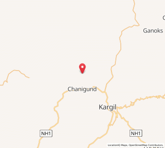Map of Jalla, Kashmir