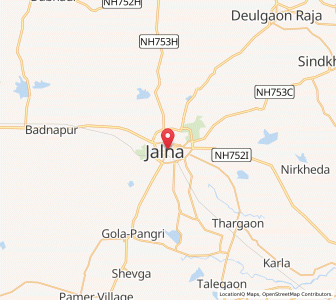 Map of Jalna, Maharashtra