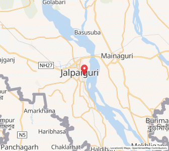 Map of Jalpaiguri, West Bengal