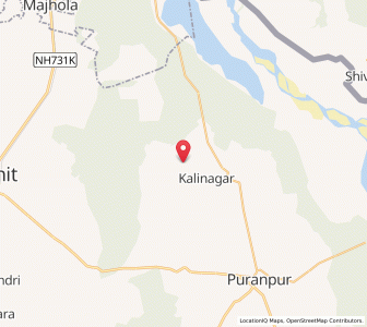 Map of Jamania, Uttar Pradesh