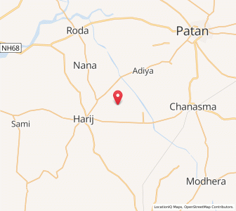 Map of Jamanpur, Gujarat