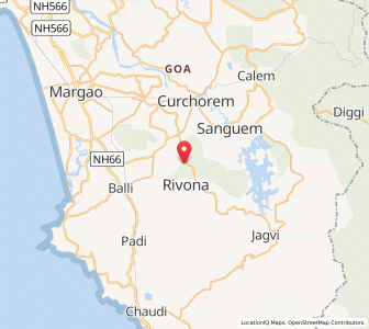 Map of Jambavali, Goa