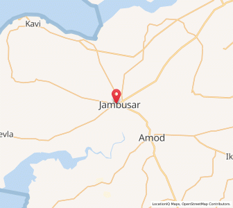Map of Jambusar, Gujarat