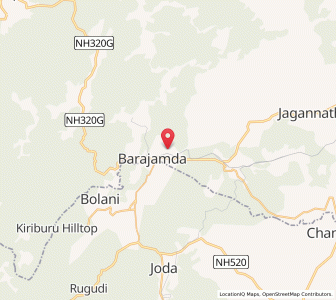 Map of Jamda, Jharkhand