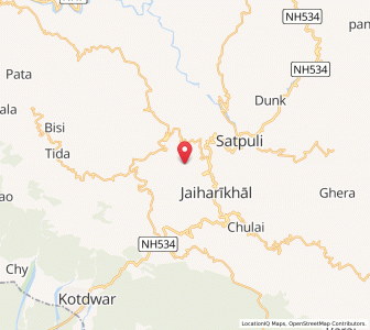 Map of Jameli, Uttarakhand