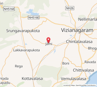 Map of Jami, Andhra Pradesh