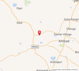 Map of Jamkhed, Maharashtra