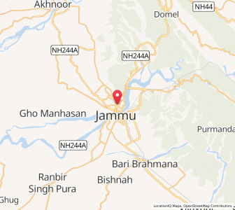 Map of Jammu, Kashmir