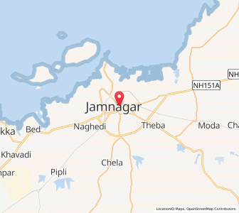 Map of Jamnagar, Gujarat
