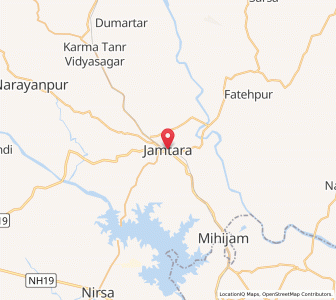 Map of Jamtara, Jharkhand