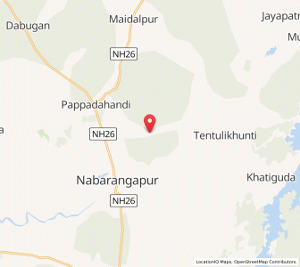 Map of Jamugurha, Odisha