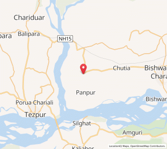Map of Jamuguri, Assam