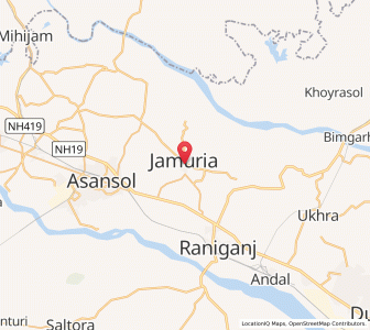 Map of Jamuria, West Bengal