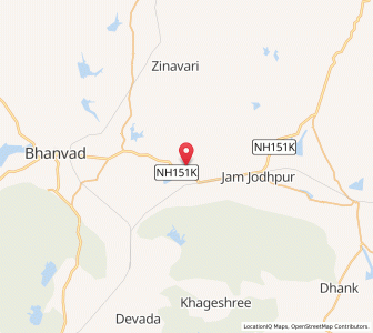 Map of Jamwali, Gujarat