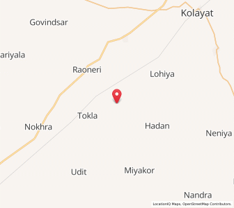 Map of Janajat ki Dhani, Rajasthan