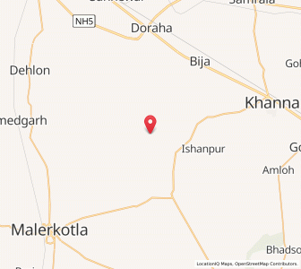 Map of Jandali, Punjab